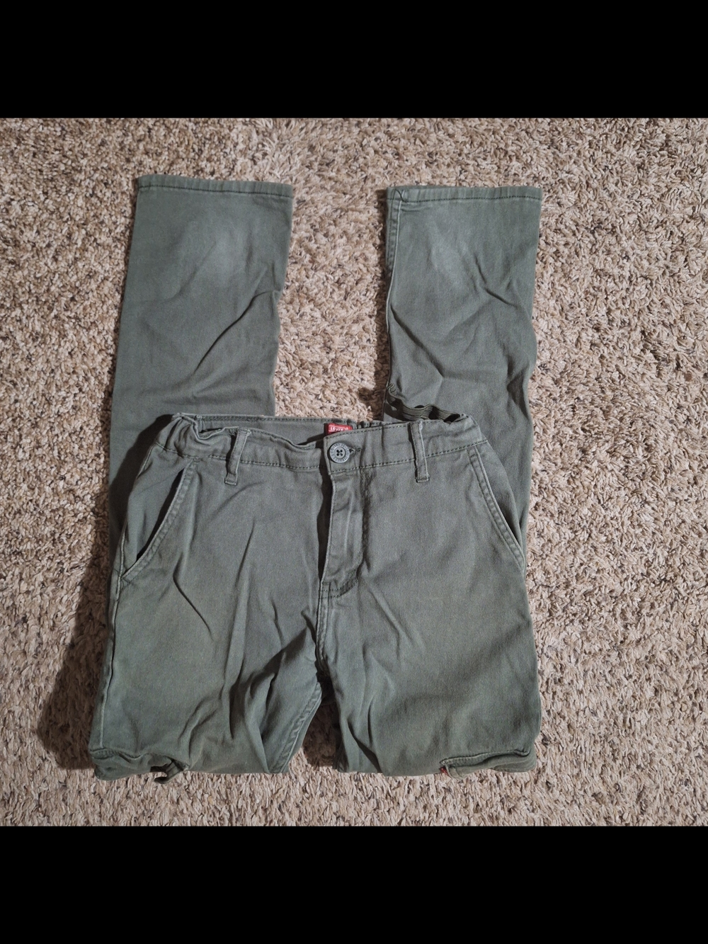 Levi's X-Cargo Slim Tapered Pants Olive Green Size 16 Reg (W28 L30)